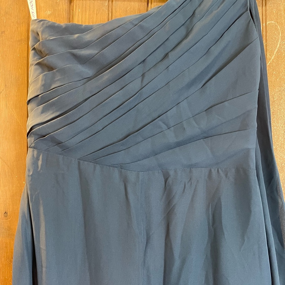 JJs House Blue Gown, One Shoulder - Picture 9 of 14